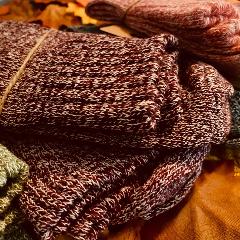 FALL BOHO Thick Wool Crew Socks 🧡💛🧡 - Picture 2 of 2